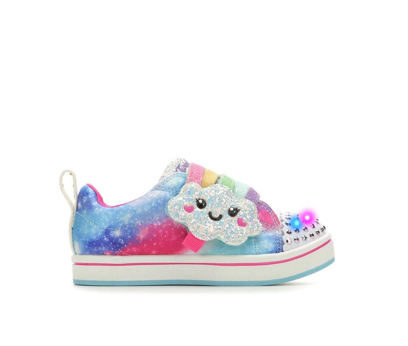 Budget โ Girls' Skechers Toddler & Little Kid Sparkle Rayz Rainbow Smiles Light-Up ๐ Shoes Multi ๐