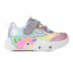 Budget ✔️ Girls' Skechers Toddler Unicorn Charmer Twilight Light-Up 👟 Shoes Purple/Multi 🎉