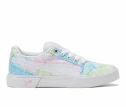 Deals 😀 Girls' Puma C-REY Canvas Tie Dye Jr. 👧 Girls 👟 Sneakers Pink/Wht/Green 😍