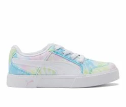 Best deal 😉 Girls' Puma Little Kid & Big Kid C-Rey Canvas Tie Dye 👟 Sneakers Pink/Wht/Green ⭐