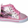Deals 👍 Girls' Laura Ashley Toddler 95818N High-Top 👟 Sneakers Pink Multi ⭐
