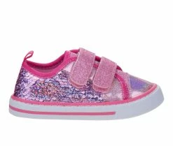 Discount โ Girls' Laura Ashley Toddler 86004N Sequin Sparkle ๐ Sneakers Pink Multi ๐