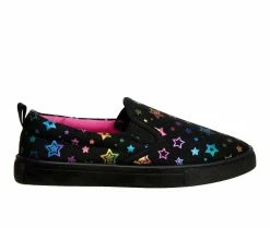 Buy 💯 Girls' Nanette Lepore Little Kid & Big Kid Slip-On Canvas 👟 Sneakers Black 🌟