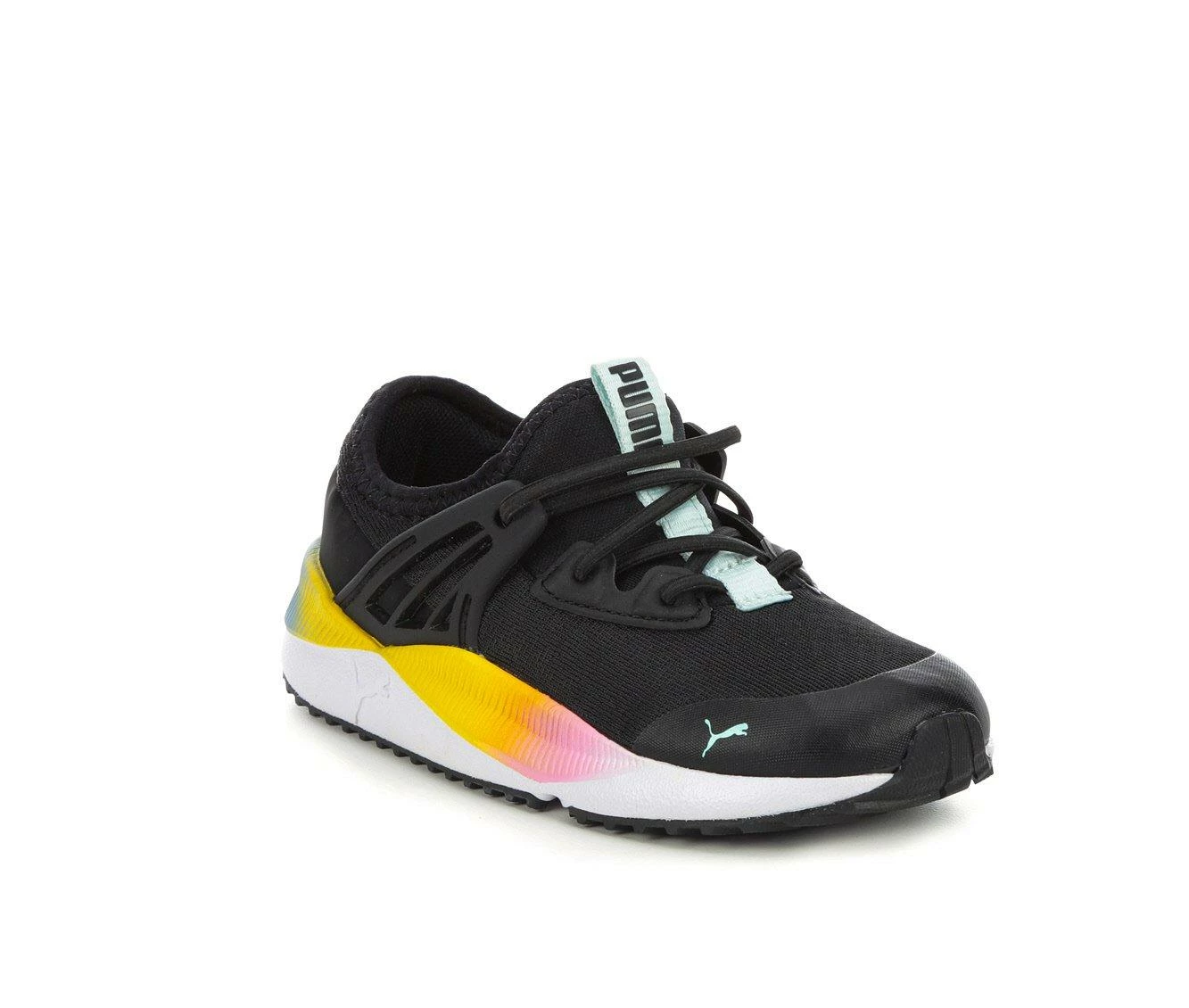 Promo ๐ Girls' Puma Toddler Pacer Future 2.0 Rainbow Running ๐ Shoes Black/Multi ๐งจ - Image 3