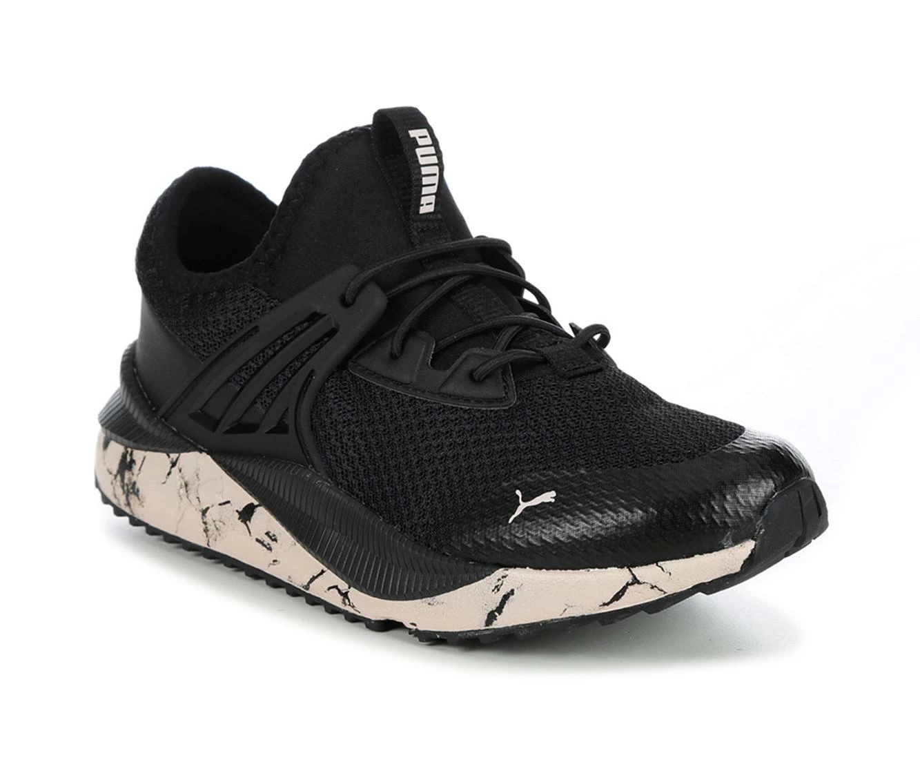 New โญ Girls' Puma Little Kid & Big Kid Pacer Future Marble Slip-On Running ๐ Shoes Blk/Wht/Rose ๐ฅฐ - Image 3