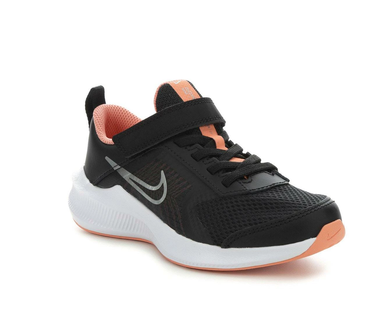 Cheapest ๐งจ Girls' Nike Little Kid Downshifter 11 Running ๐ Shoes Black/Peach/Wht ๐ - Image 3
