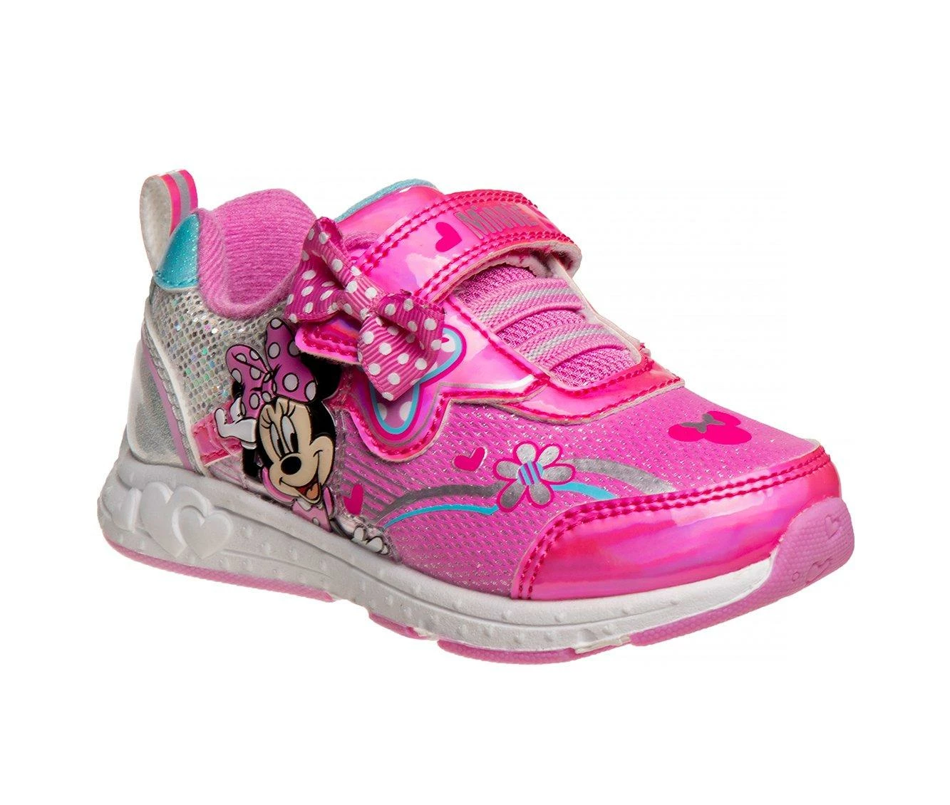 Outlet ๐ Girls' Disney Toddler & Little Kid CH88808C Minnie Mouse Light-Up ๐ Sneakers Fuchsia ๐ - Image 3