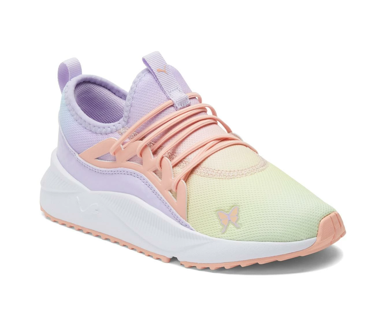 Flash Sale ๐ Girls' Puma Little Kid Pacer Future Butterfly Running ๐ Shoes Yellow/Lavendar โ๏ธ - Image 3