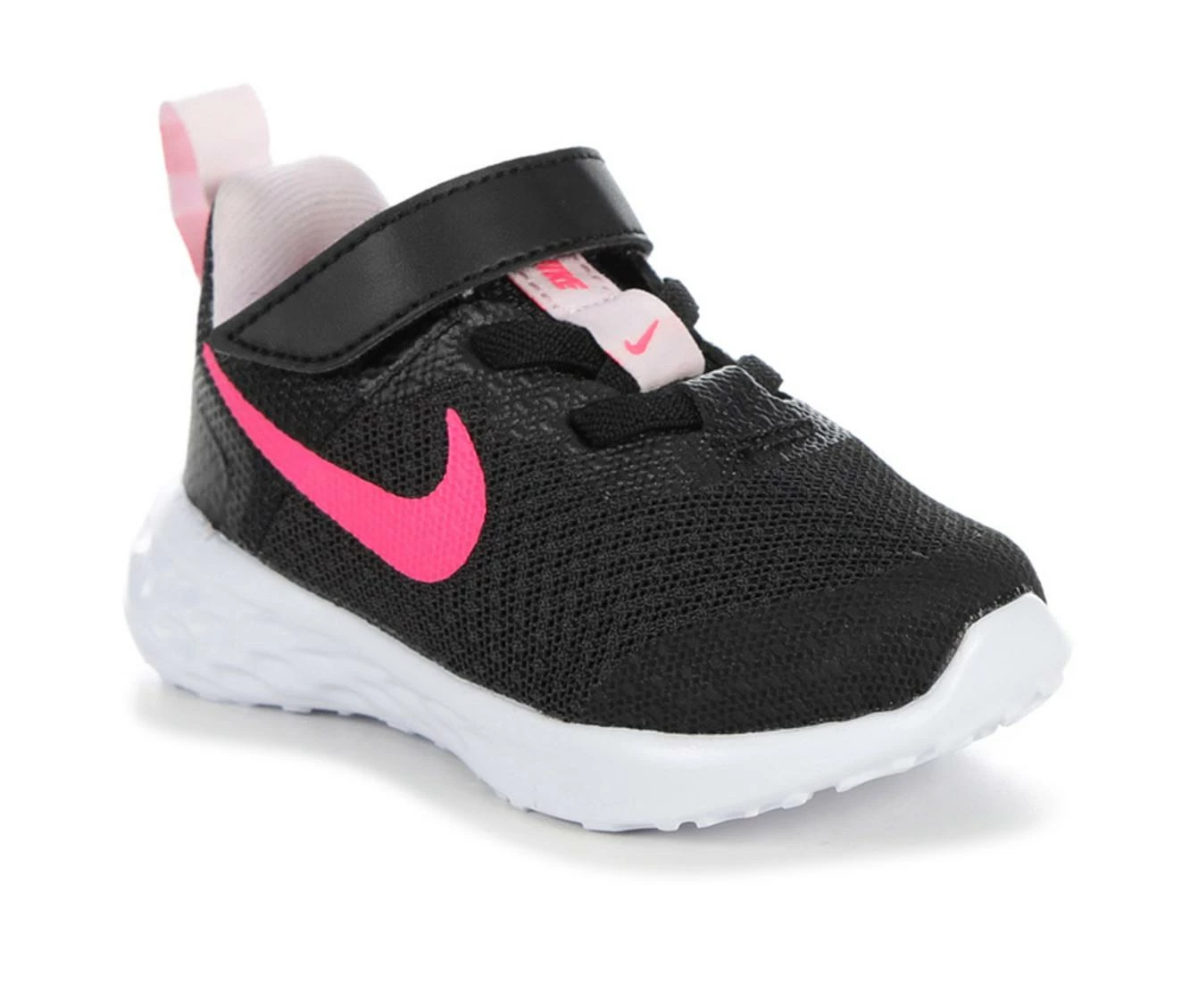 New ๐ Girls' Nike Infant & Toddler Revolution 6 Running ๐ Shoes Black/PinkFoam โญ - Image 3