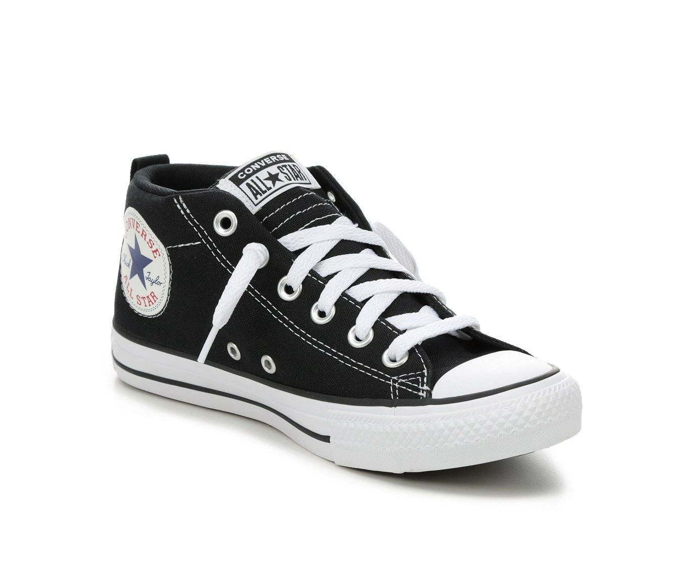 Budget ๐ฅ Kids' Converse Big Kid Chuck Taylor All Star Street Mid Slip-On ๐ Sneakers Black/White ๐ฅ - Image 3