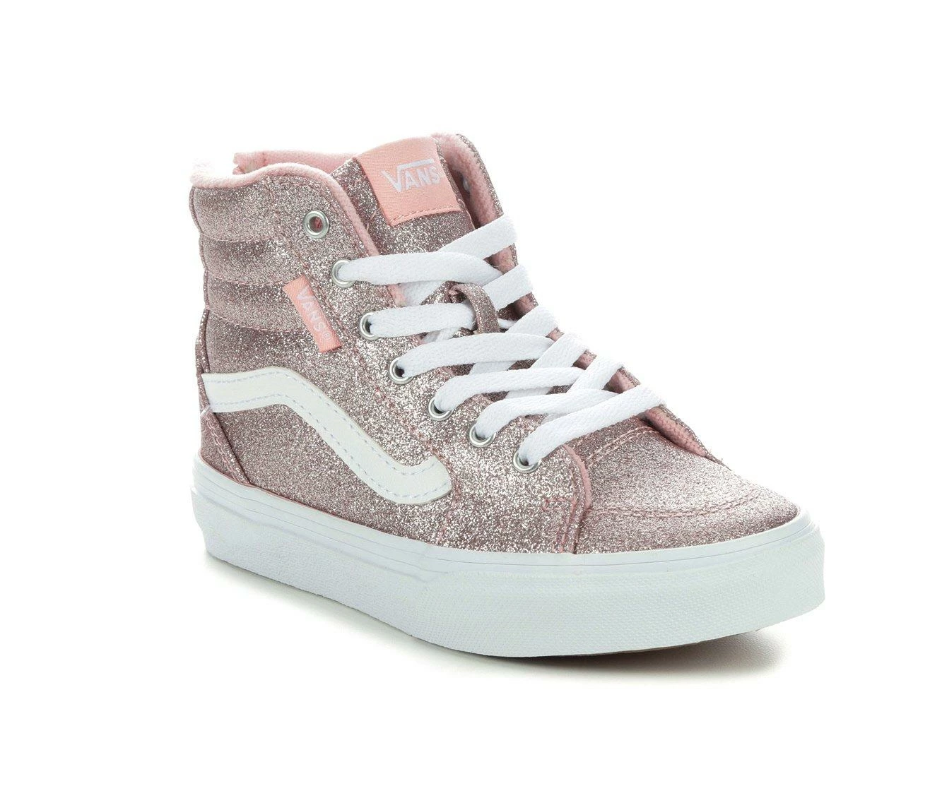 New ๐ฏ Girls' Vans Little Kid & Big Kid Filmore Platform High-Top ๐ Sneakers Pink Glitter ๐ฏ - Image 3