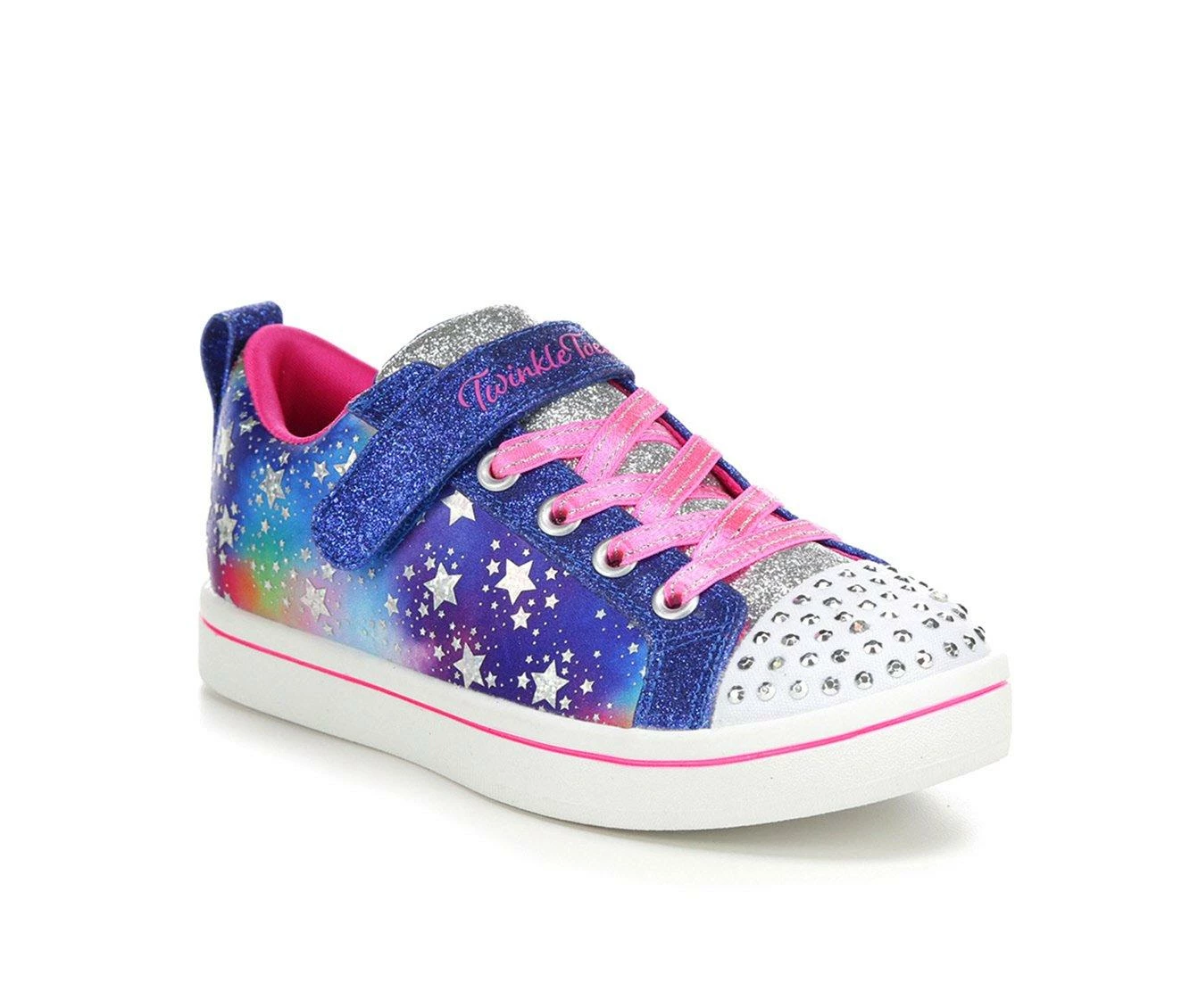 Wholesale ๐ฅฐ Girls' Skechers Little Kid Sparkle Rayz Twinkle Toes Light-Up ๐ Sneakers Blue Multi ๐คฉ - Image 3