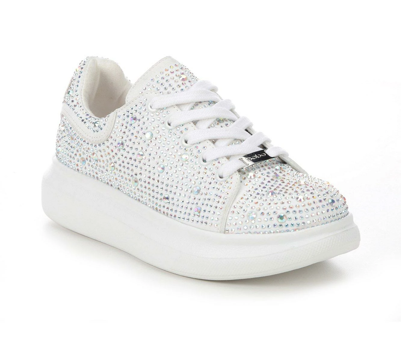 Best Sale π Girls' Bebe Little Kid & Big Kid Sofia Wedge π Sneakers White π - Image 3