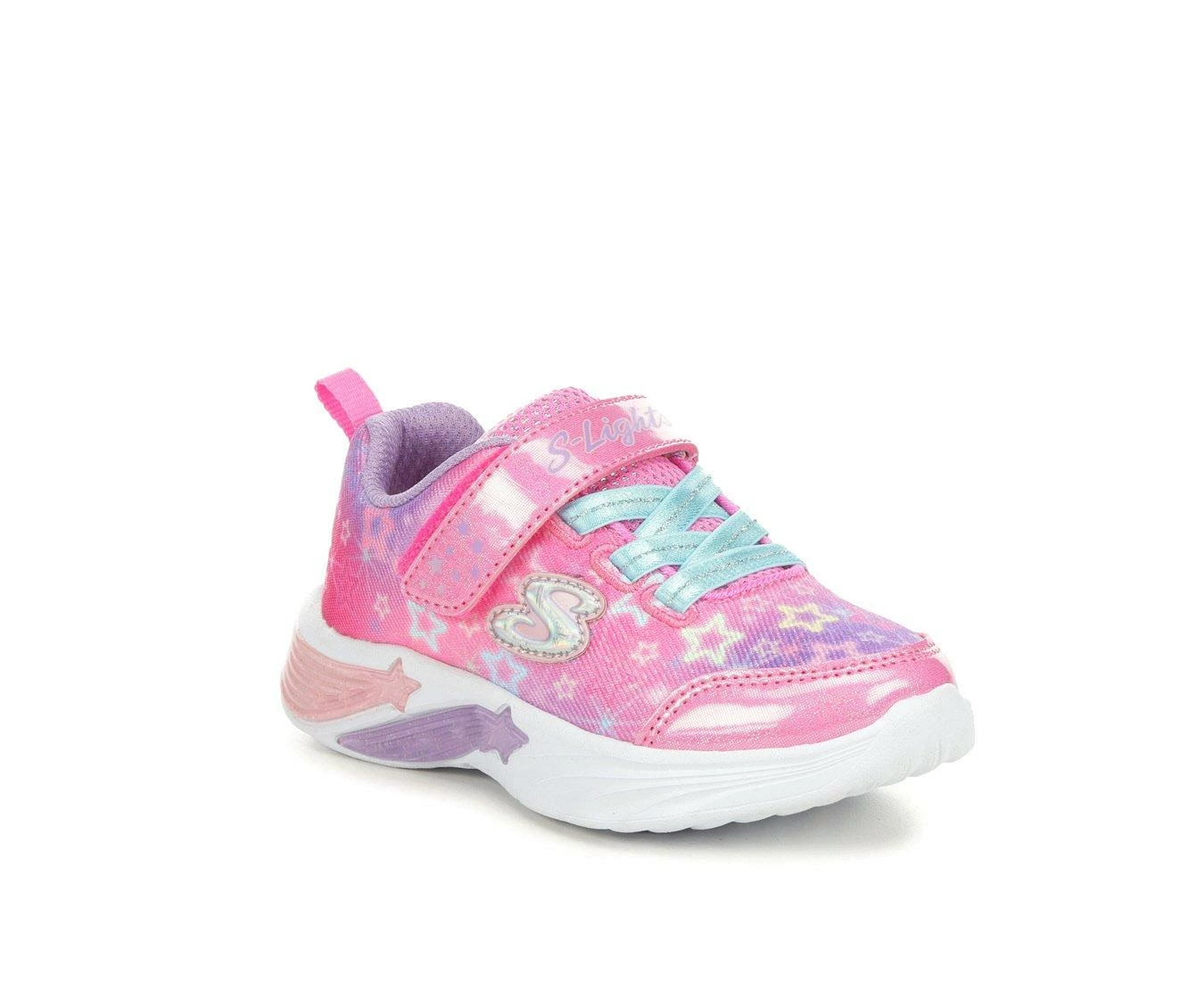 Outlet ๐ Girls' Skechers Toddler Star Sparks Light-Up ๐ Sneakers Pink/Multi ๐ - Image 3