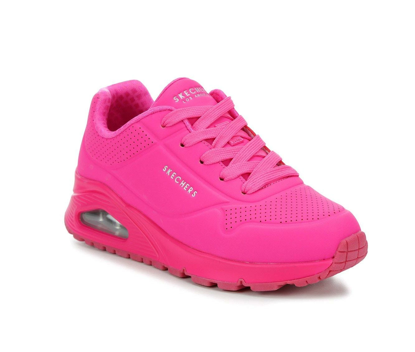 Buy ๐ Girls' Skechers Little Kid & Big Kid Uno Gen 1 Wedge ๐ Sneakers Hot Pink ๐คฉ - Image 3
