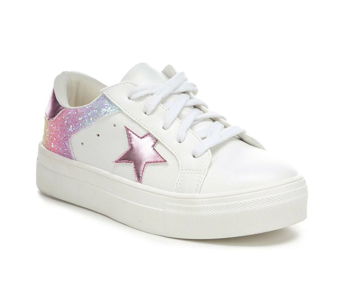 Brand new โค๏ธ Girls' MIA Little Kid & Big Kid Zerina Platform ๐ Sneakers White/Pink ๐ฅฐ - Image 3