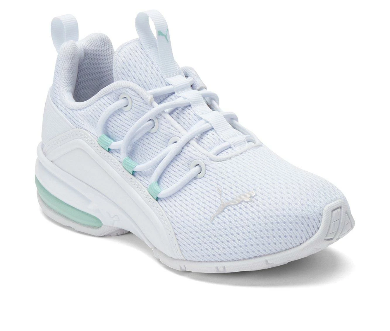 Best Sale โญ Girls' Puma Little Kid & Big Kid Axelion Interest ๐ Sneakers White/Blue ๐ฅฐ - Image 3