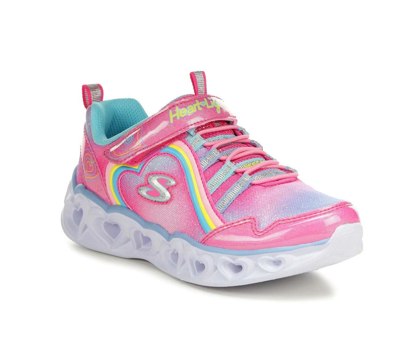 Top 10 ๐ Girls' Skechers Little Kid & Big Kid Heart Lights Rainbow Lux Light-Up ๐ Sneakers Pink Multi ๐ - Image 3