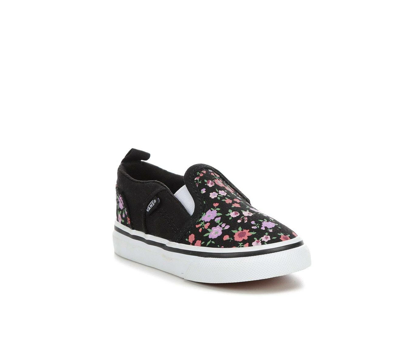 Best deal โญ Girls' Vans Toddler Asher V Print Slip-On ๐ Sneakers Ditsy Floral/bk ๐ - Image 3