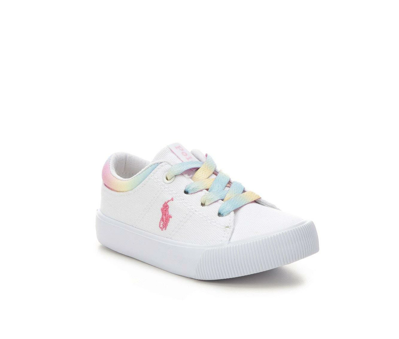 Cheap 🔥 Girls' Polo Toddler & Little Kid Elmwood 👟 Sneakers White/Rainbow 🤩 - Image 3