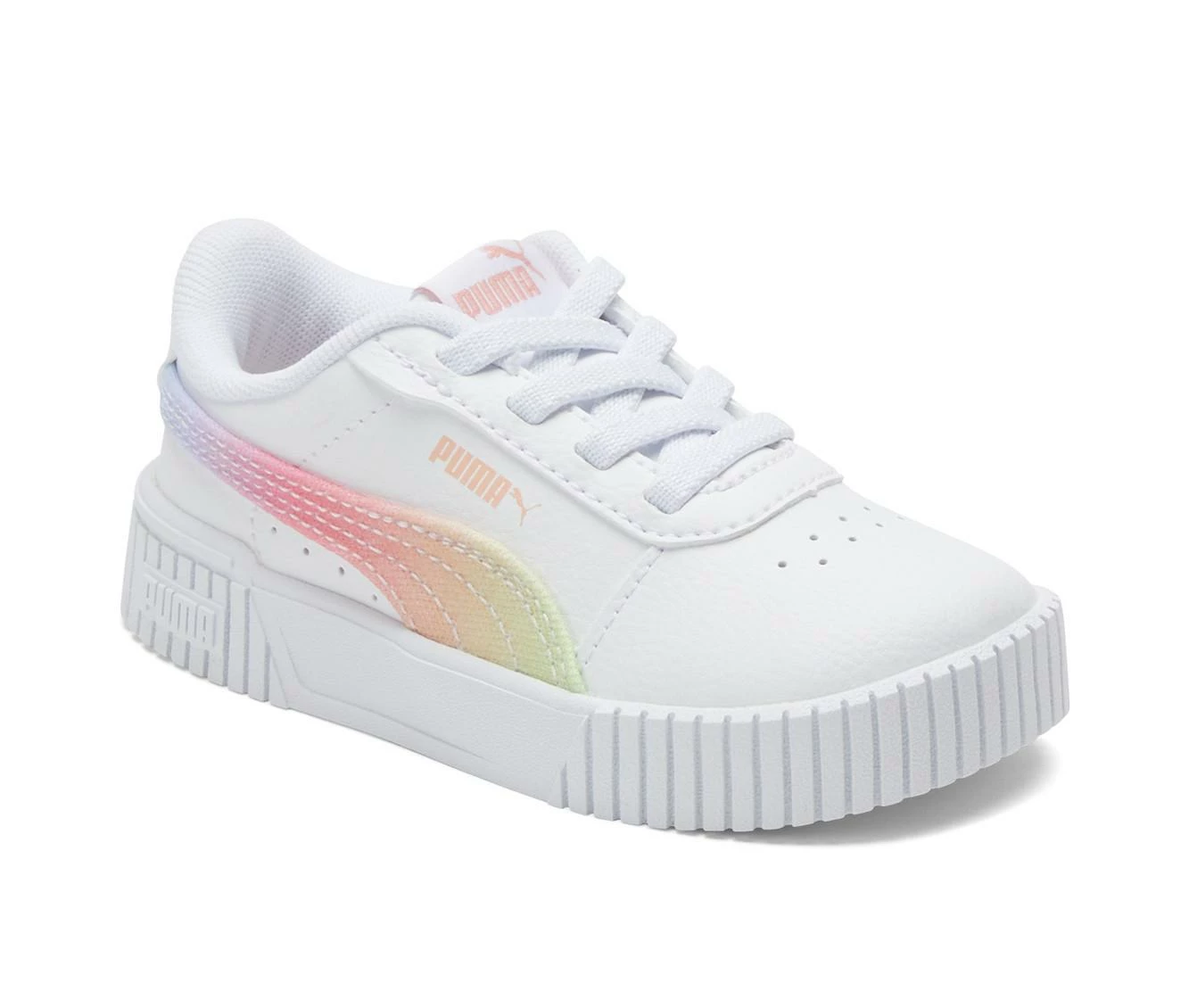 Hot Sale ๐งจ Girls' Puma Infant Carina 2.0 Butterfly ๐ Sneakers Wht/Bfly/Ylw/Pk ๐ - Image 3