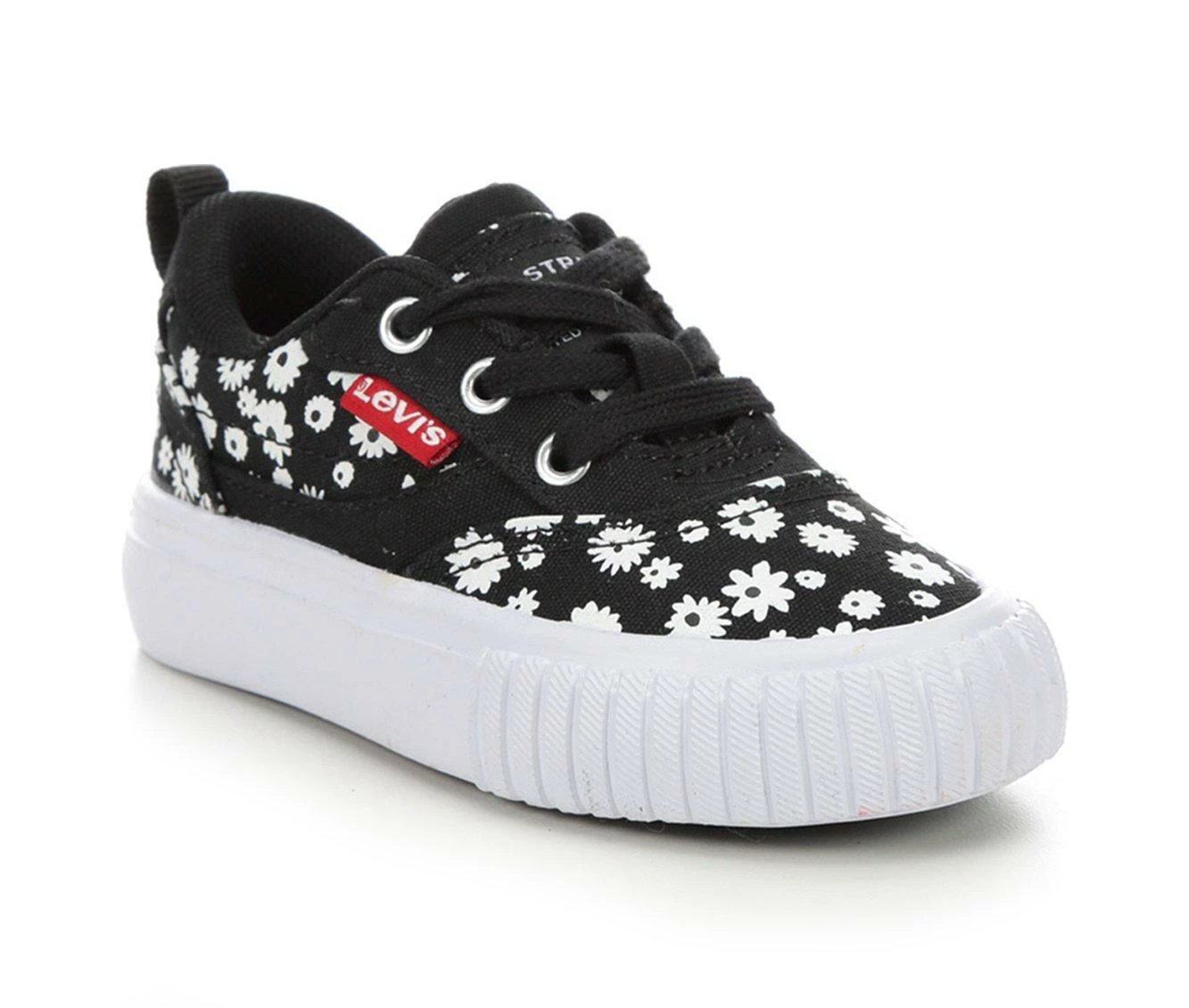 New ๐ Girls' Levis Toddler Naya Print ๐ Sneakers Black/White ๐ - Image 3