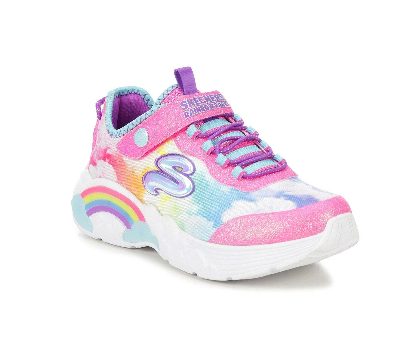 Best reviews of ๐งจ Girls' Skechers Little Kid Rainbow Racer Light-Up Wedge ๐ Sneakers Pink/Cloud Mlti ๐งจ - Image 3
