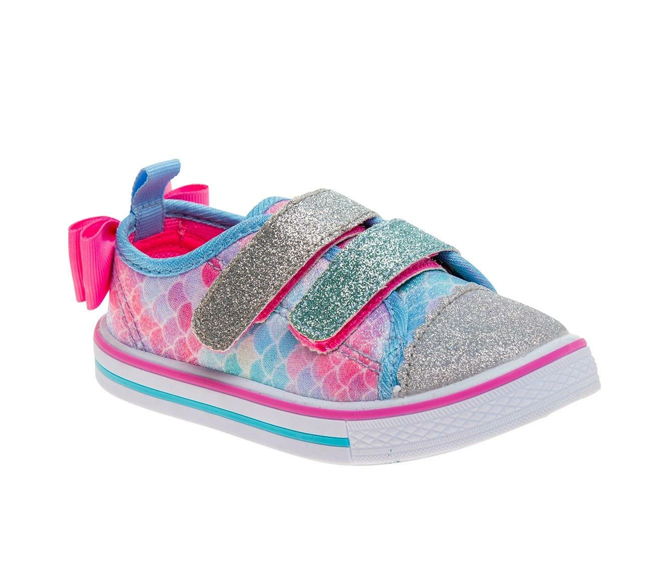 Best deal 😀 Girls' Laura Ashley Toddler & Little Girl Angie 👟 Sneakers Blue Multi 🎉 - Image 3