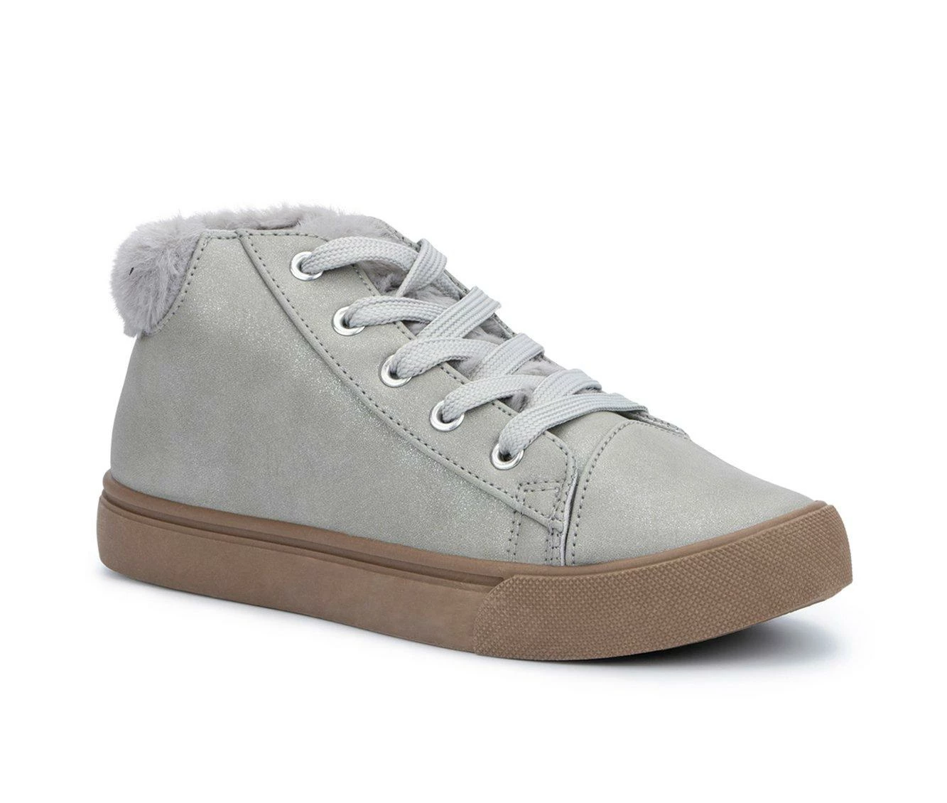 Budget ๐ Girls' Olivia Miller Little Kid & Big Kid Bella ๐ Sneakers Grey ๐ - Image 3