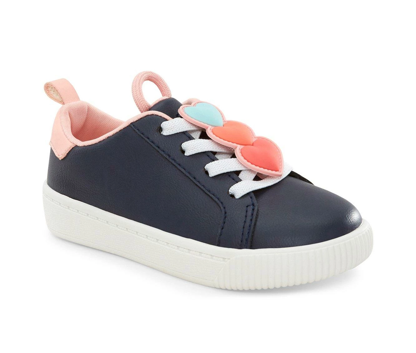 Best Sale ๐ Girls' Carters Toddler & Little Kid Tryptic Fashion ๐ Sneakers Navy โจ - Image 3