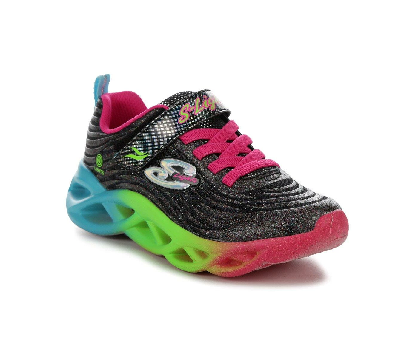 Top 10 ๐ฏ Girls' Skechers Little Kid & Big Kid Twisty Brights Light-Up ๐ Sneakers Black/Rainbow ๐ฅ - Image 3