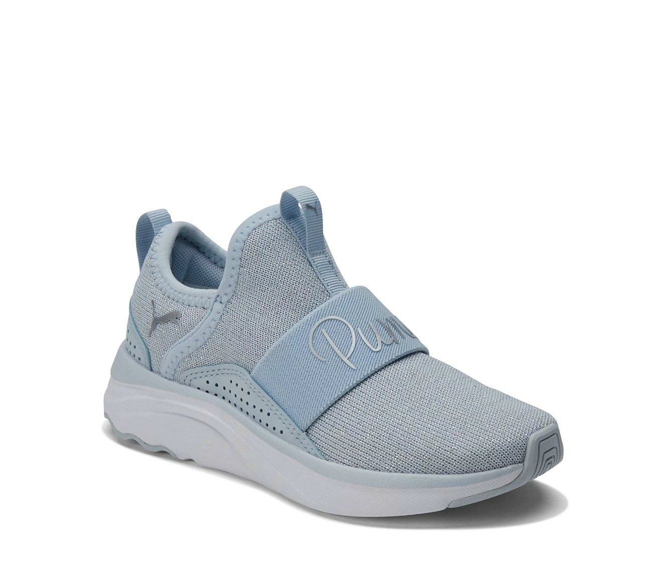 Cheapest ๐ Girls' Puma Little Kid Softride Sophia Slip On Shimmer ๐ Sneakers Heather/Silver ๐ฅฐ - Image 3