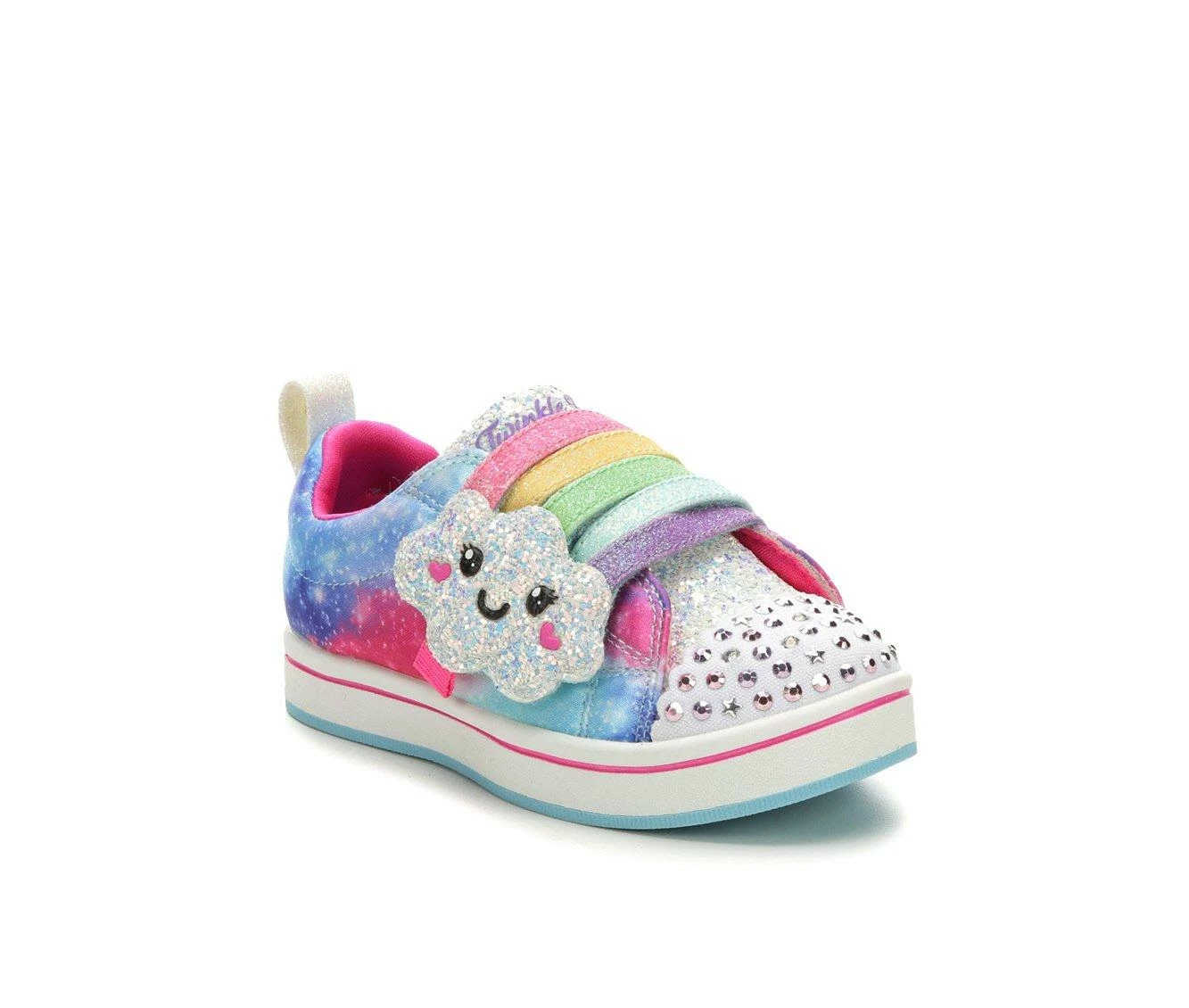 Budget โ Girls' Skechers Toddler & Little Kid Sparkle Rayz Rainbow Smiles Light-Up ๐ Shoes Multi ๐ - Image 3