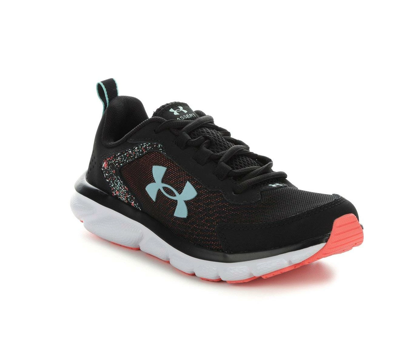Best deal ๐ Girls' Under Armour Big Kid Assert 9 Running ๐ Shoes Blk/Wht/Blue ๐ - Image 3