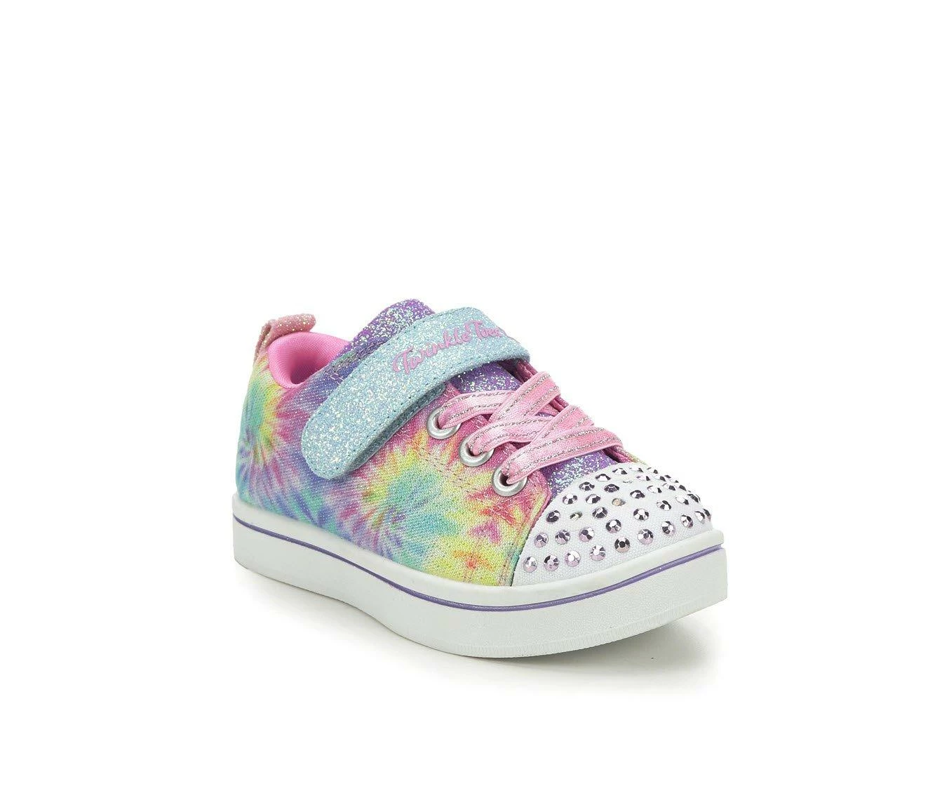 Buy 👍 Girls' Skechers Toddler Groovy Dreams Twinkle Toes Light-Up 👟 Shoes Lav Tie Dye 😀 - Image 3