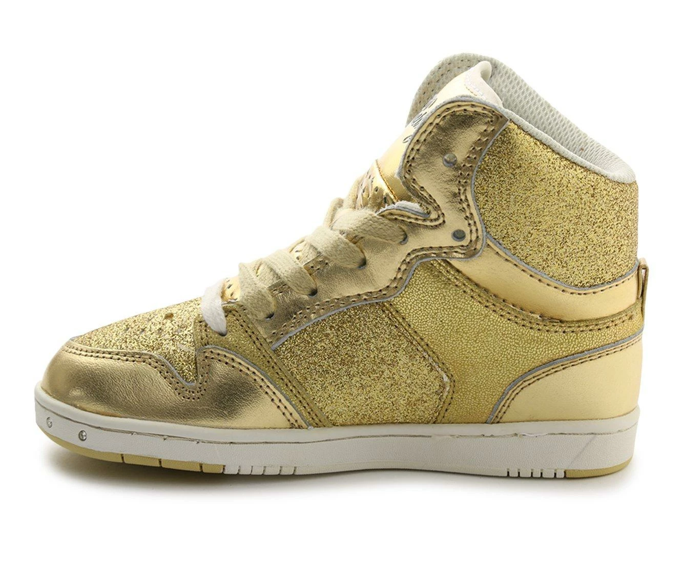 Hot Sale โญ Girls' Pastry Toddler & Little Kid Glam Pie Glitter ๐ Sneakers Gold โค๏ธ - Image 3