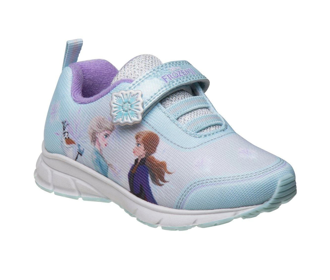 New โญ Kids' Disney Toddler & Little Kid Frozen 2 Light Blue ๐ Sneakers Blue/Purple ๐ฏ - Image 3