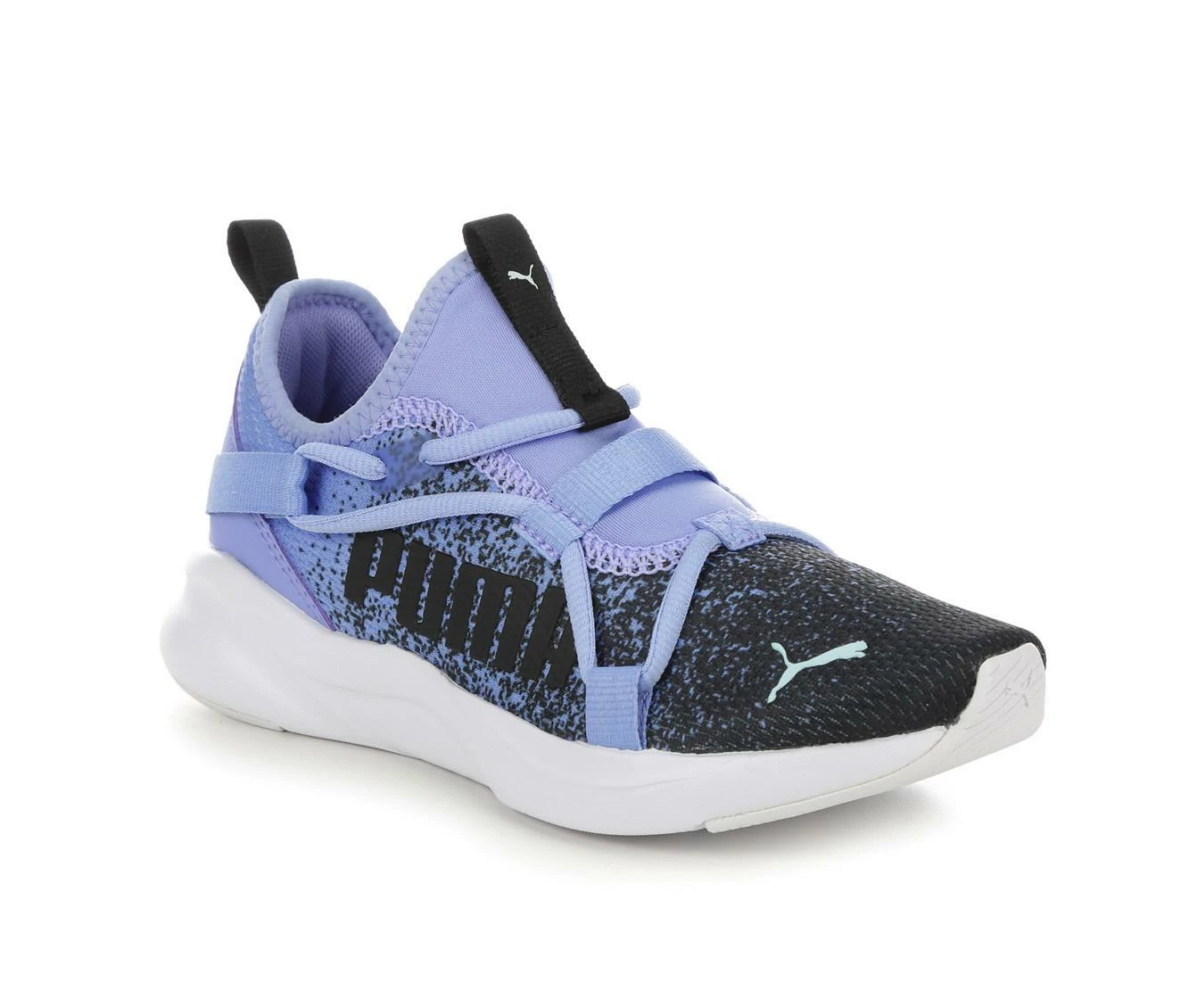 Budget ๐ Girls' Puma Big Kid Softride Slip On Sprinkle Running ๐ Shoes Purple/Blk/Wht ๐ฅฐ - Image 3