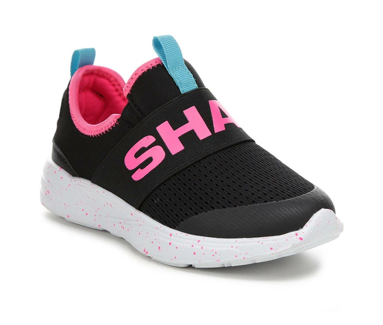 Flash Sale โญ Girls' Shaq Little Kid & Big Kid Verse Slip-On Running ๐ Shoes Blk/Pink/Aqua ๐ - Image 3