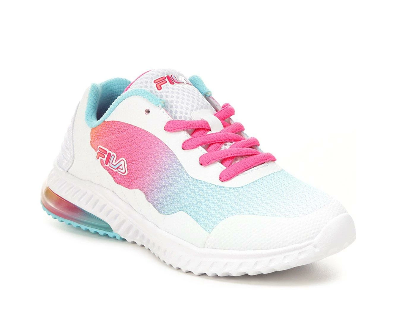 Best Sale โ Girls' Fila Little Kid & Big Kid Acumen Viz 2 Running ๐ Shoes Orng/Wht/Blue ๐ - Image 3