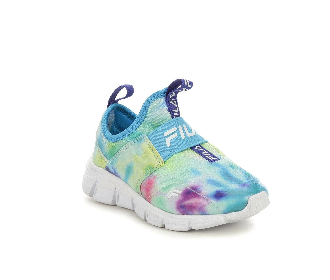 Coupon โ๏ธ Girls' Fila Toddler Landbuzzer Running ๐ Shoes TieDye/Grn/Blu ๐ - Image 3