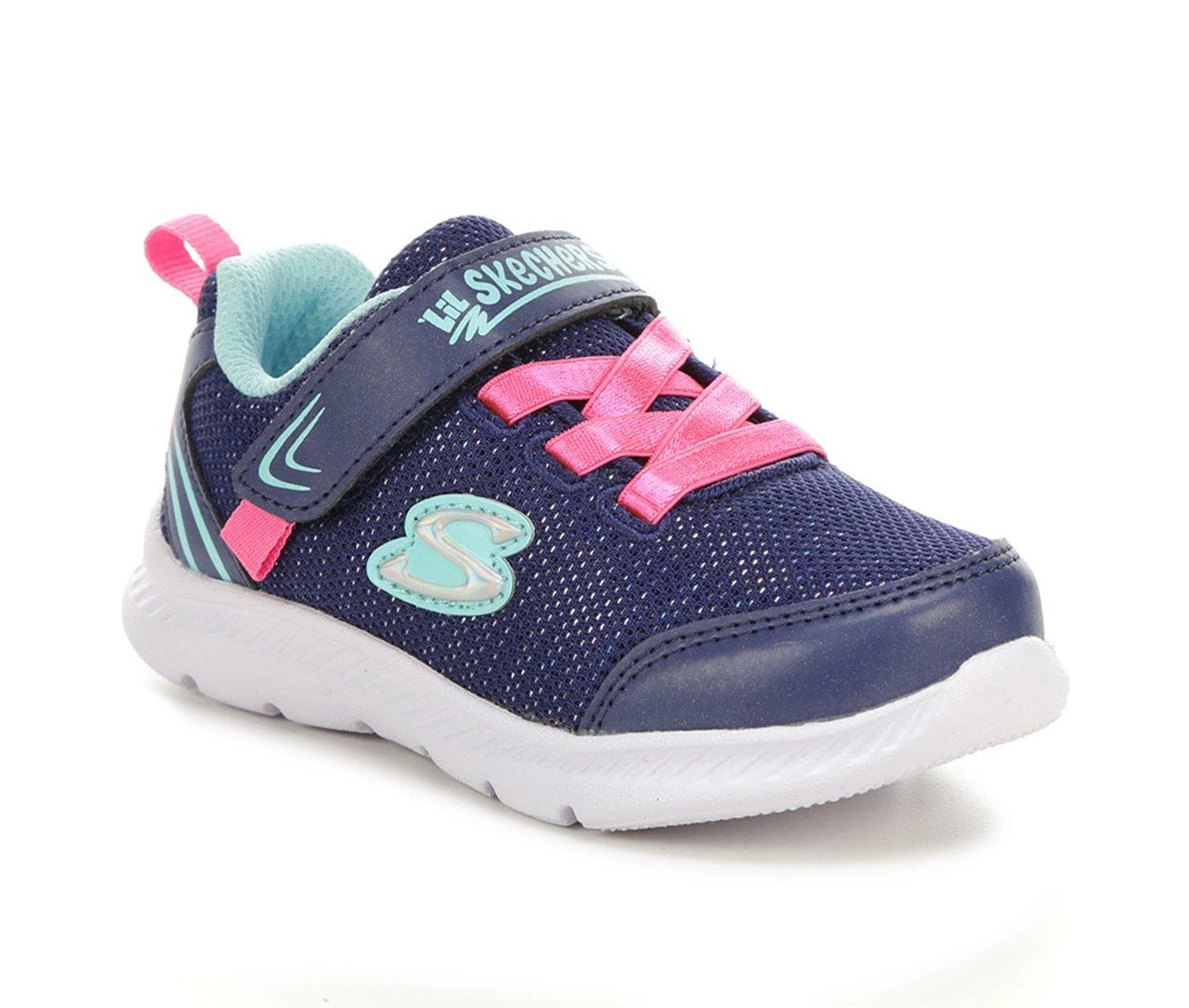 Flash Sale ๐ Girls' Skechers Toddler & Little Kid Comfy Flex 2.0 Running ๐ Shoes Navy/Pink ๐ฏ - Image 3