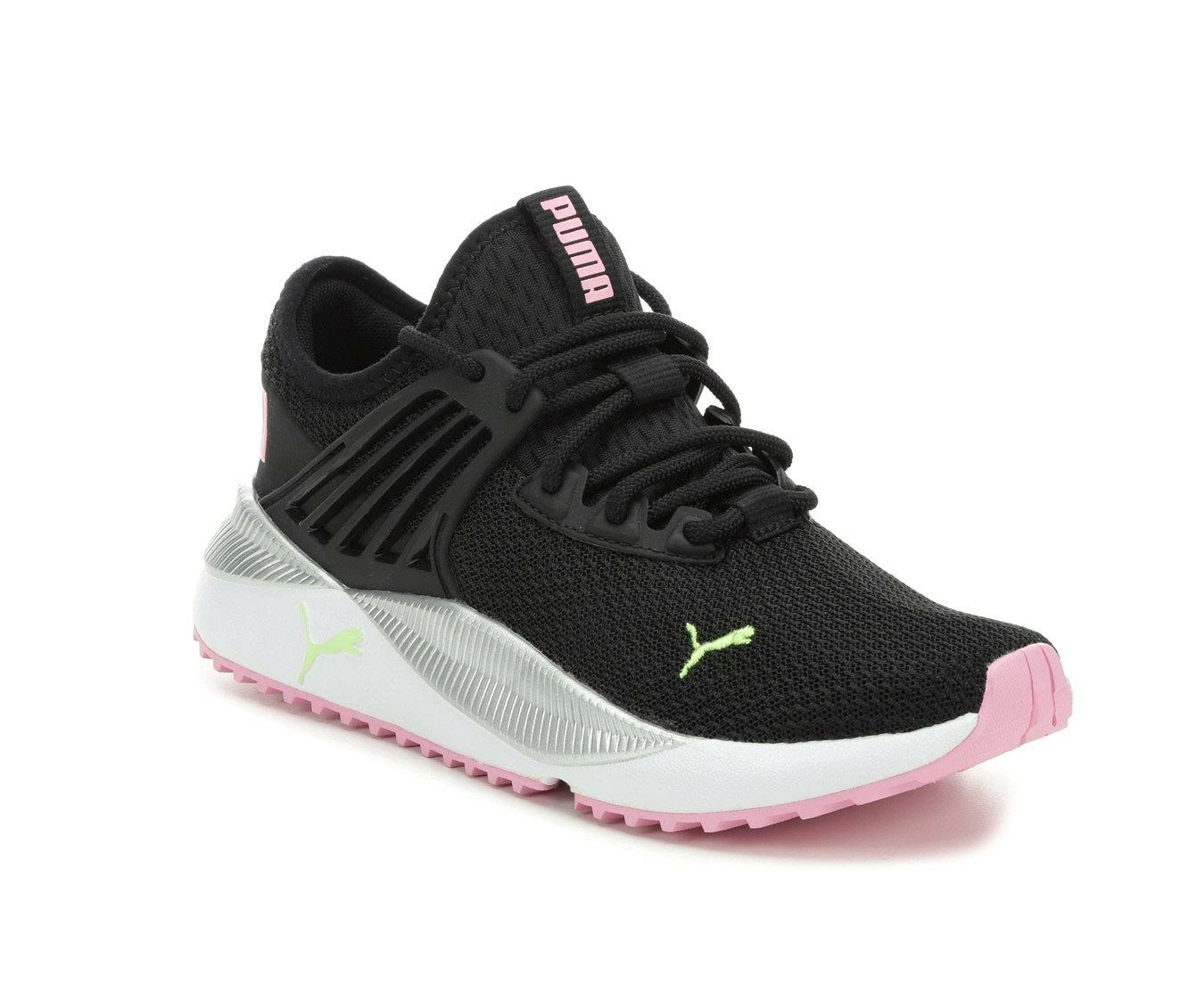 Cheap ๐ Girls' Puma Big Kid Pacer Future 2.0 Junior Running ๐ Shoes Bk/Pink/Wh/Lime ๐ - Image 3