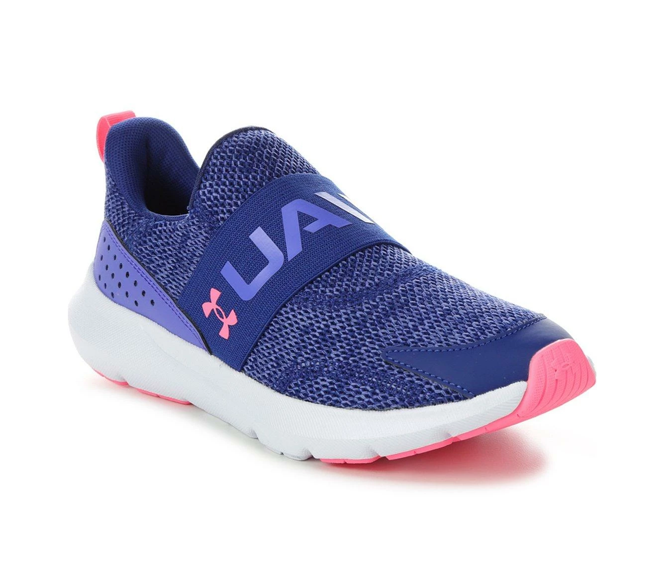 Discount ๐ Girls' Under Armour Big Kid Surge 3 Slip-On Running ๐ Shoes Blue/Violet/Pnk โญ - Image 3
