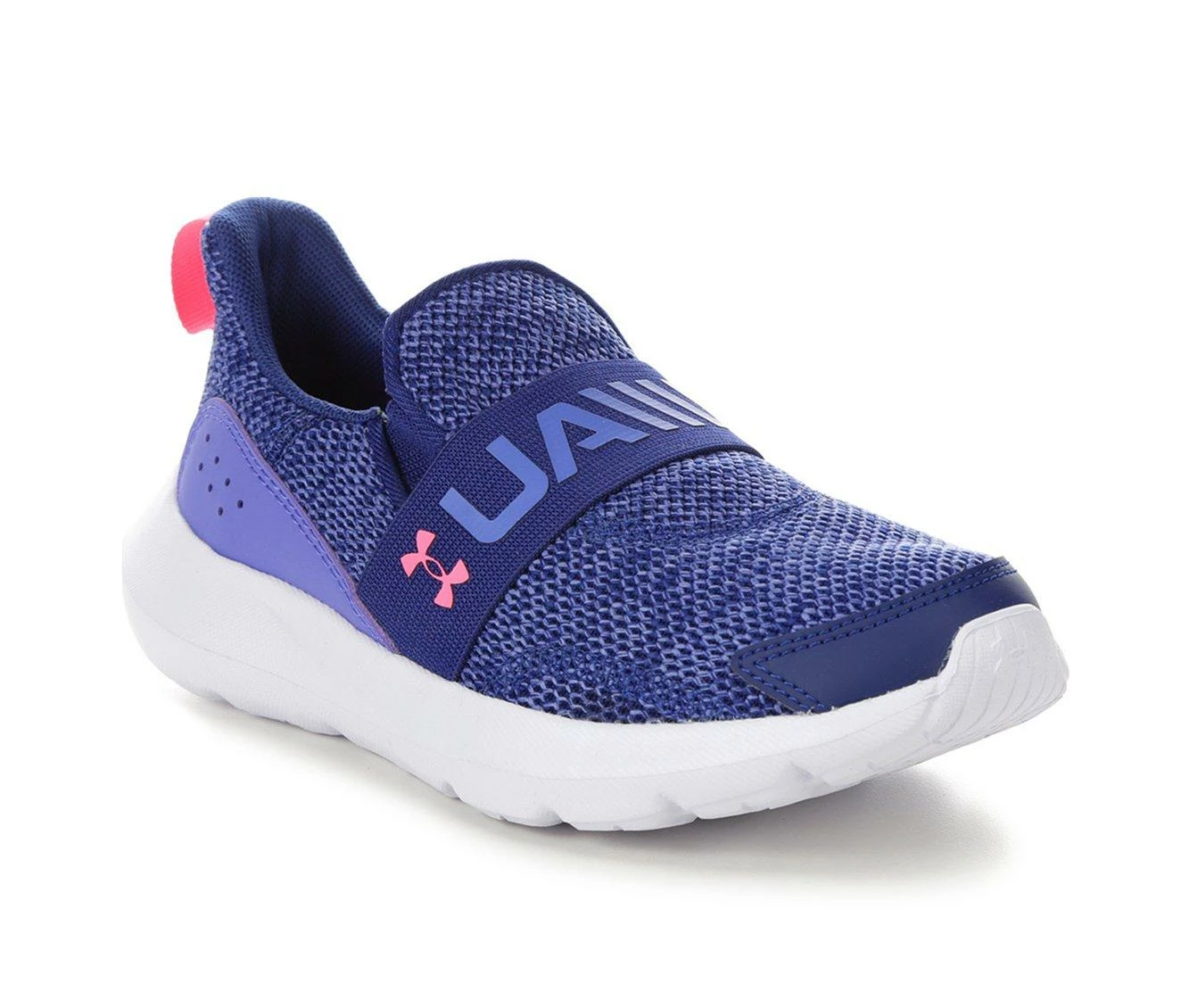 Best deal ๐ Girls' Under Armour Little Kid Surge 3 Slip-On Running ๐ Shoes Blue/Violet/Pnk ๐ - Image 3