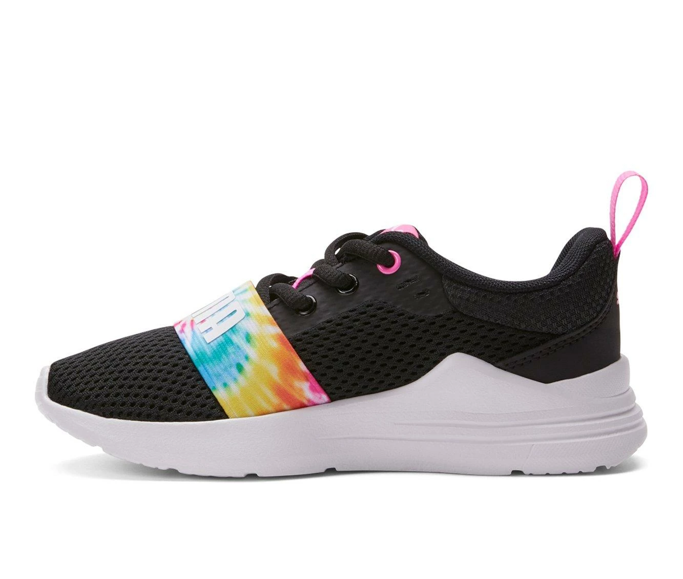 Discount ๐ฅฐ Girls' Puma Wired Run Tie Dye Ps ๐ง Girls Running ๐ Shoes Blk/Pink/Wht ๐ - Image 4
