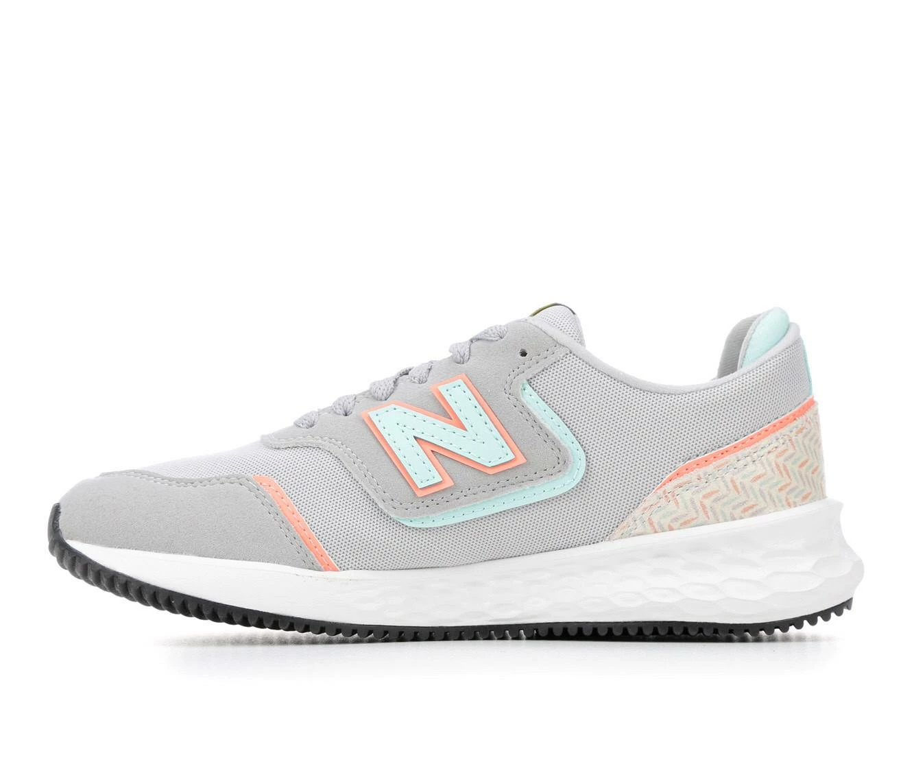 Coupon ๐ Girls' New Balance Big Kid X70 GSX70GH1 Running ๐ Shoes Grey/Teal/Pink โ๏ธ - Image 4