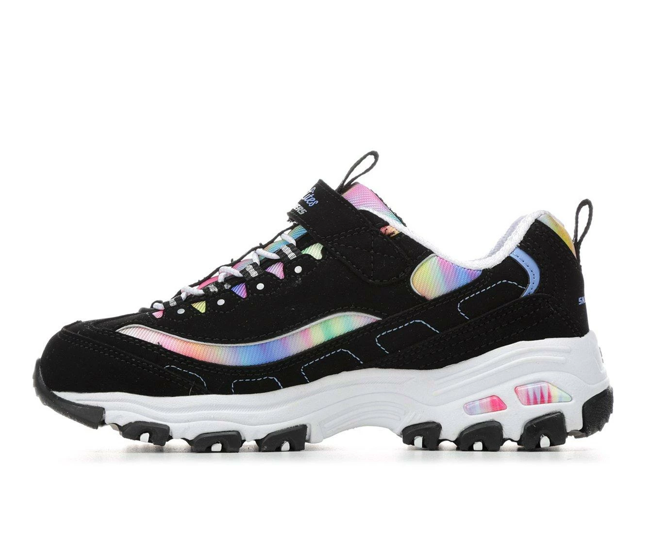 Top 10 ๐ Girls' Skechers Little Kid & Big Kid D'Lites Strap Running ๐ Shoes Black/Multi ๐คฉ - Image 4