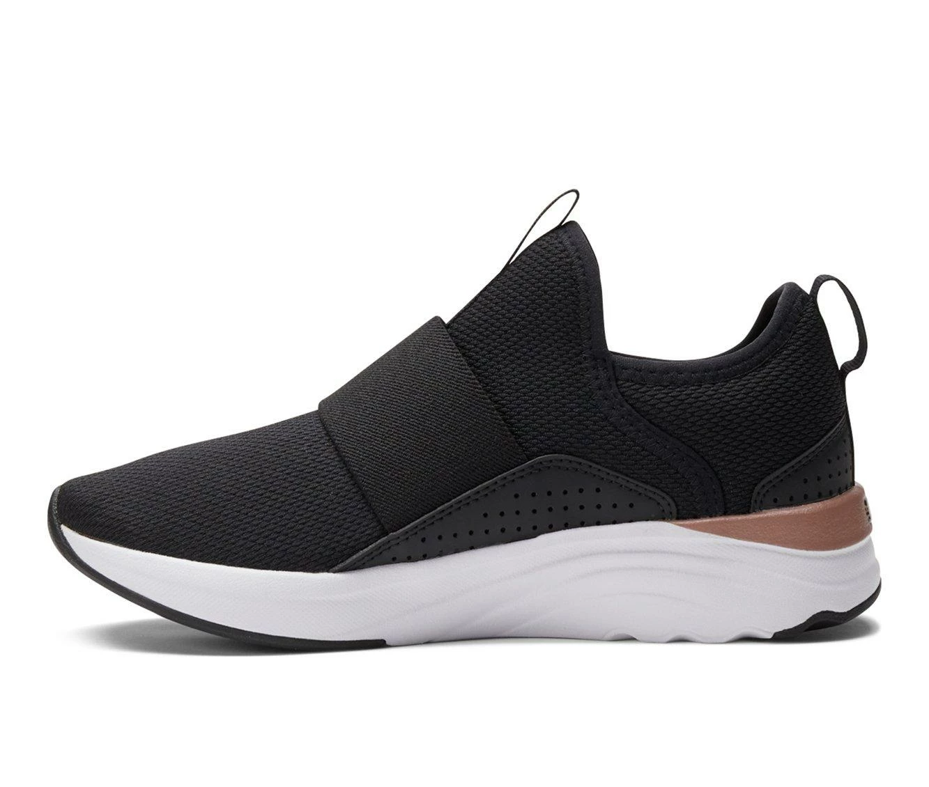 New ๐ฏ Girls' Puma Big Kid Softride Sophia Slip-On Junior Running ๐ Shoes Black/Rose Mtlc โค๏ธ - Image 4