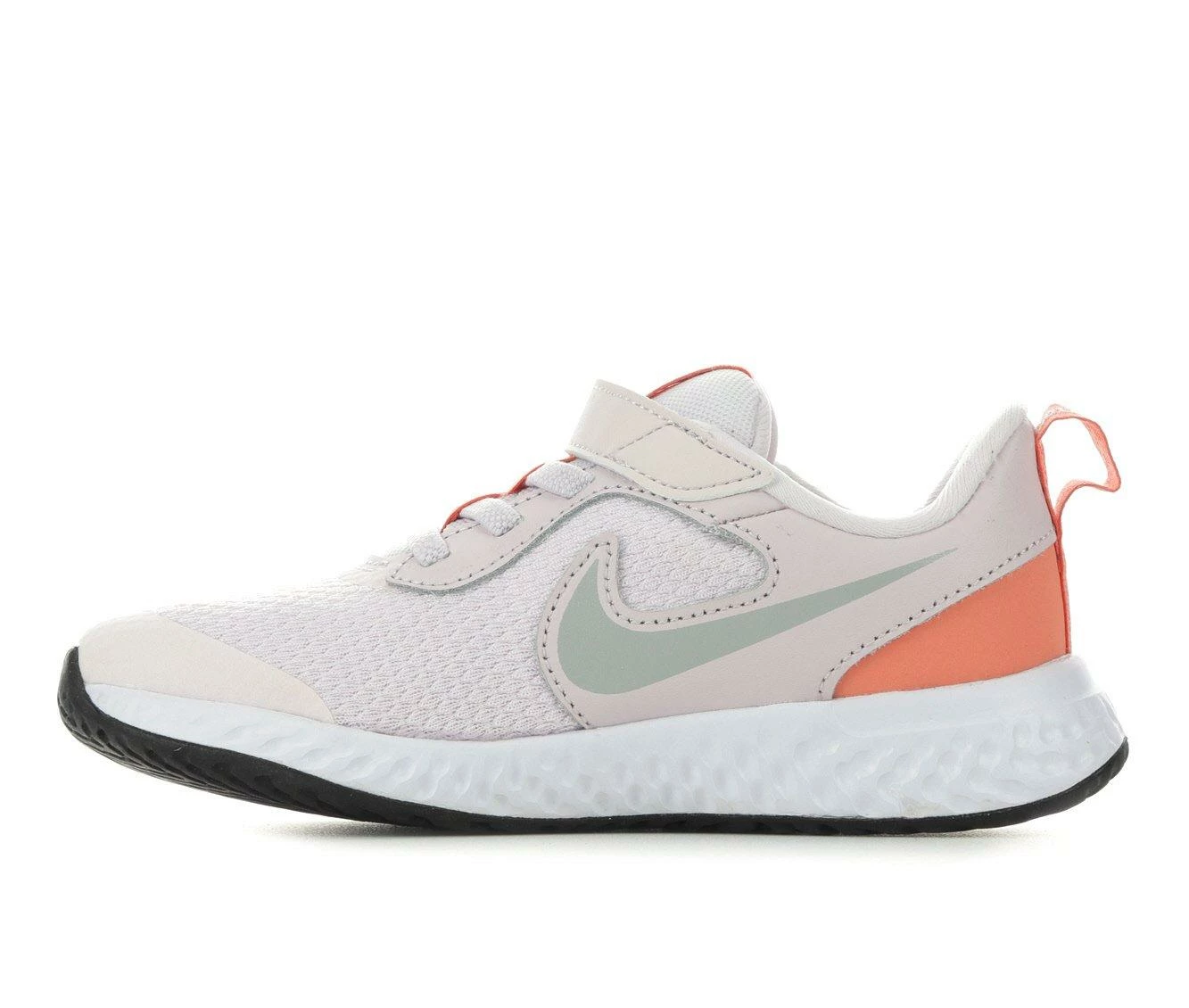Outlet โค๏ธ Girls' Nike Little Kid Revolution 5 Running ๐ Shoes Violet/Peach/Wh ๐คฉ - Image 4